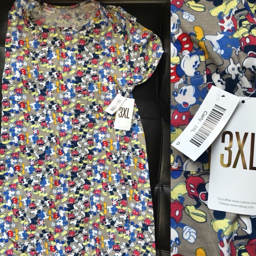 LulaRoe Disney Carly 3XL Mickey